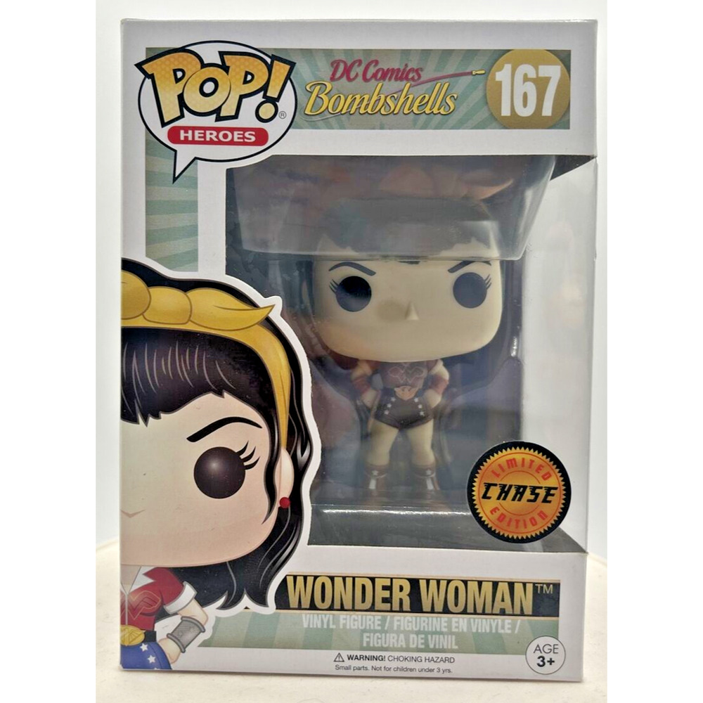Funko Pop! DC Comics Bombshells Wonder Woman Chase Limited Edition #167 F12‎